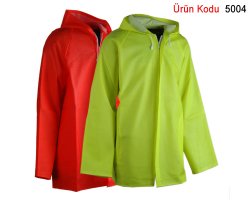 Ceket Tipi Kısa Yağmurluk Floresan Renk Model 5004
