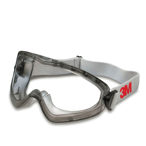 3M 2890S Ventilsiz Polikarbonat Lens Tam Kapalı Gözlük