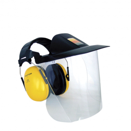 3M V40F Polikarbonat Vizör - Kulaklık Kombinasyonu