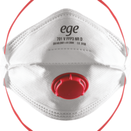 Ege 701 FFP3 NR D Ventilli Toz Maskesi